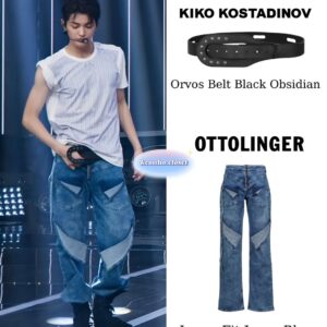 Quần jeans phối kèm thắt lưng xinh đẹp